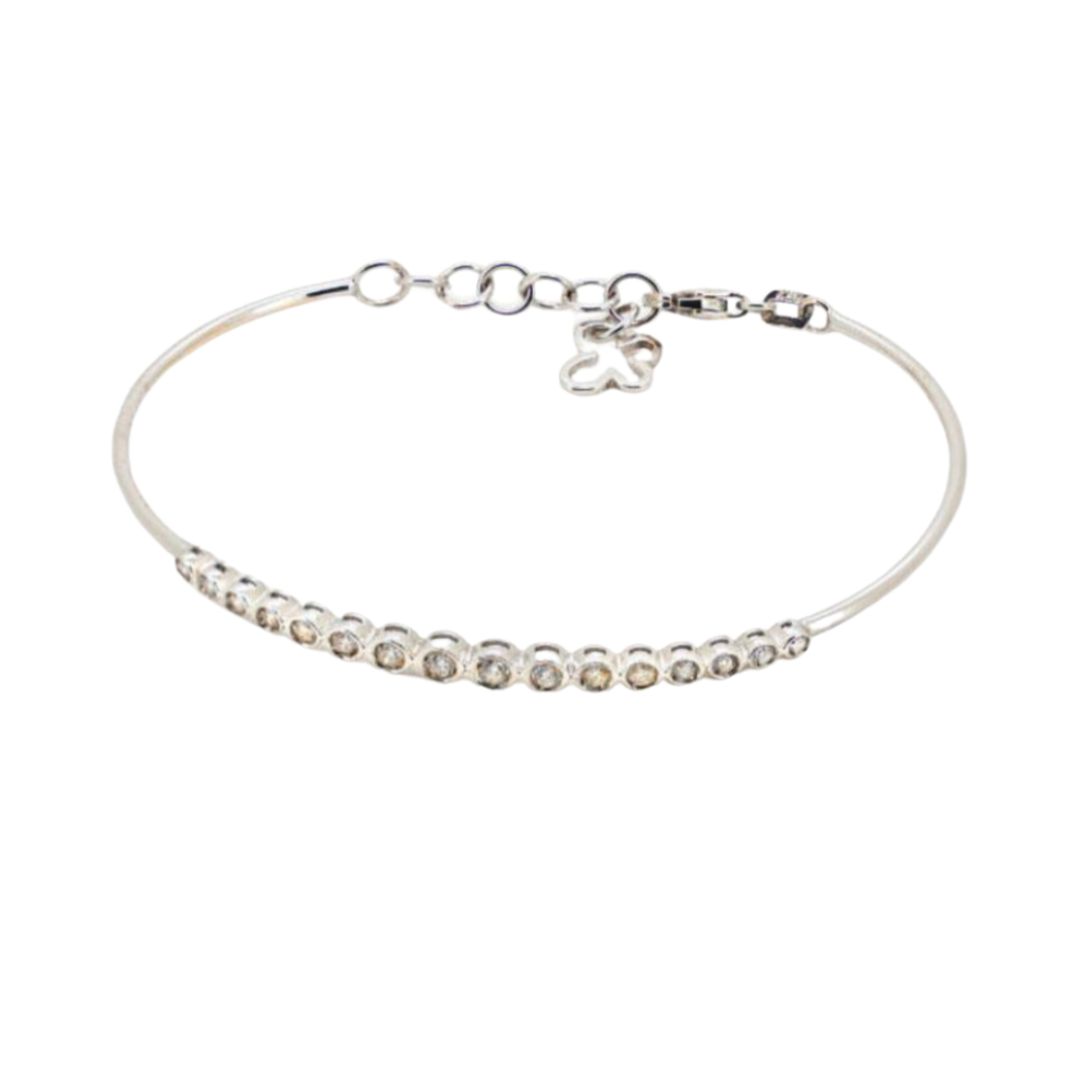 Braccialetto rigido con brillanti