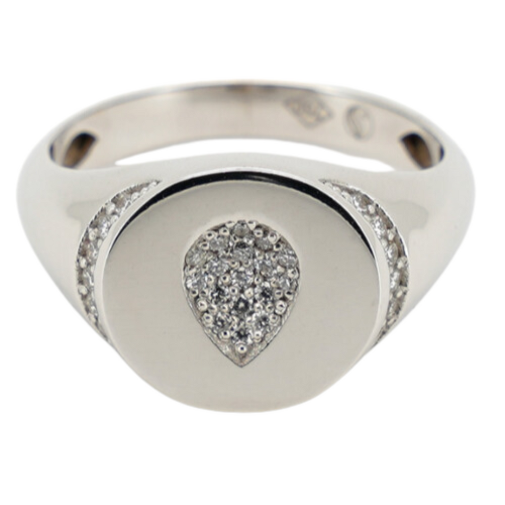 Anello da mignolo con goccia