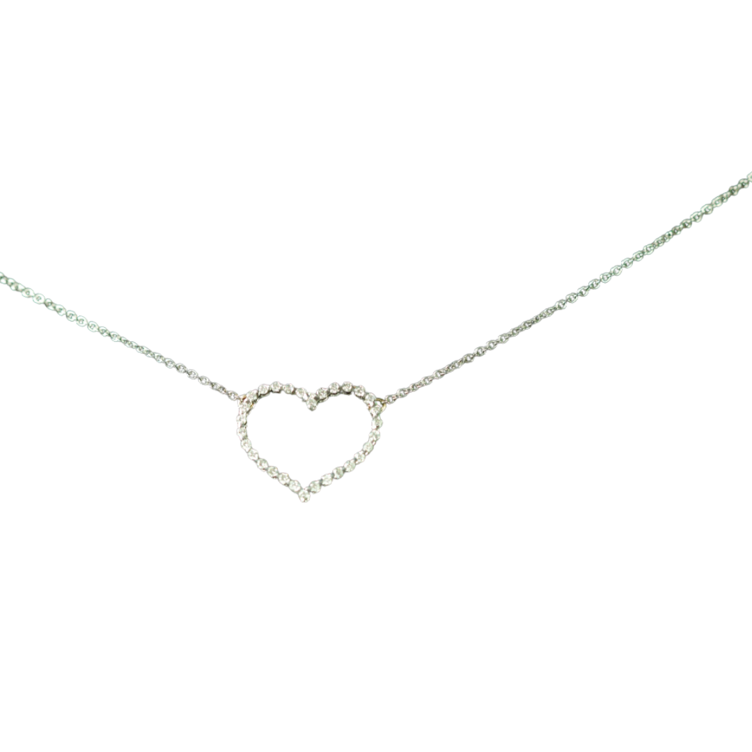 Collana con centrale a forma di cuore