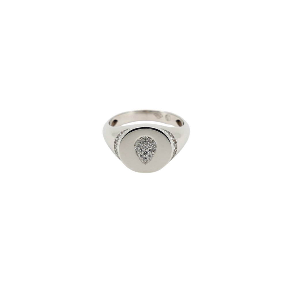 Anello da mignolo con goccia