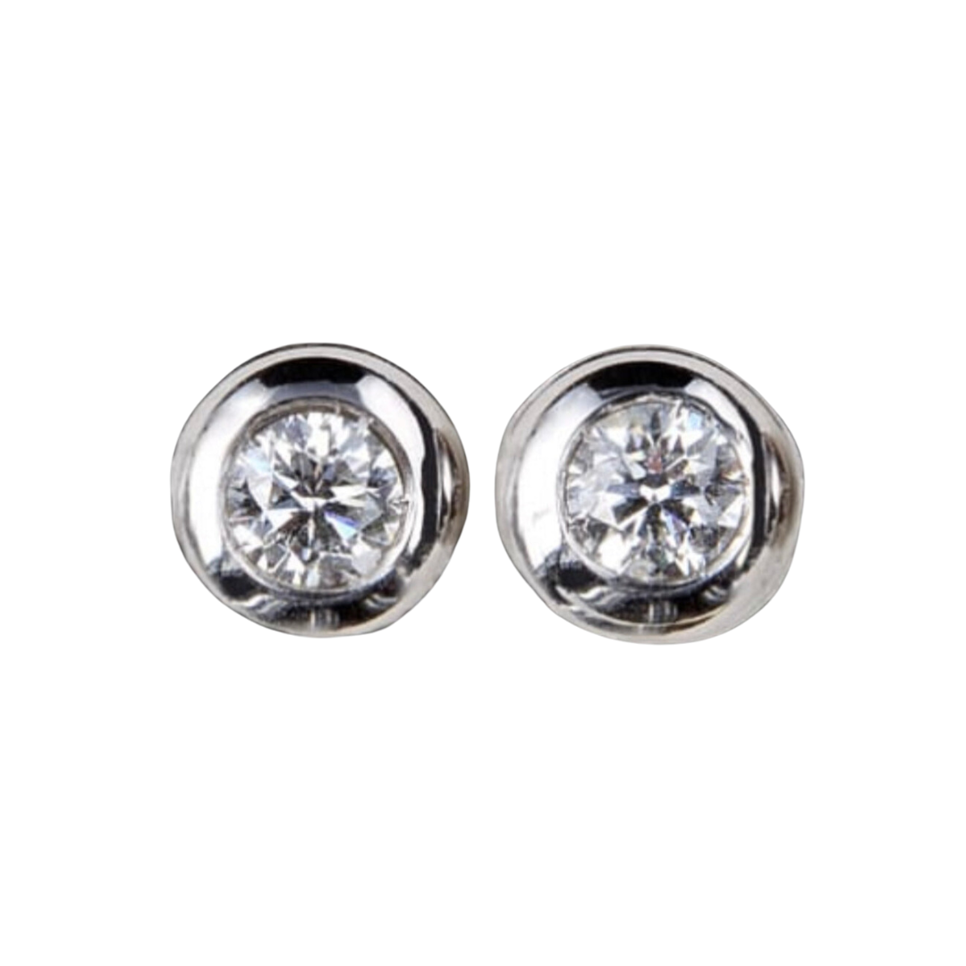 Orecchini con solitario 0.66 carati