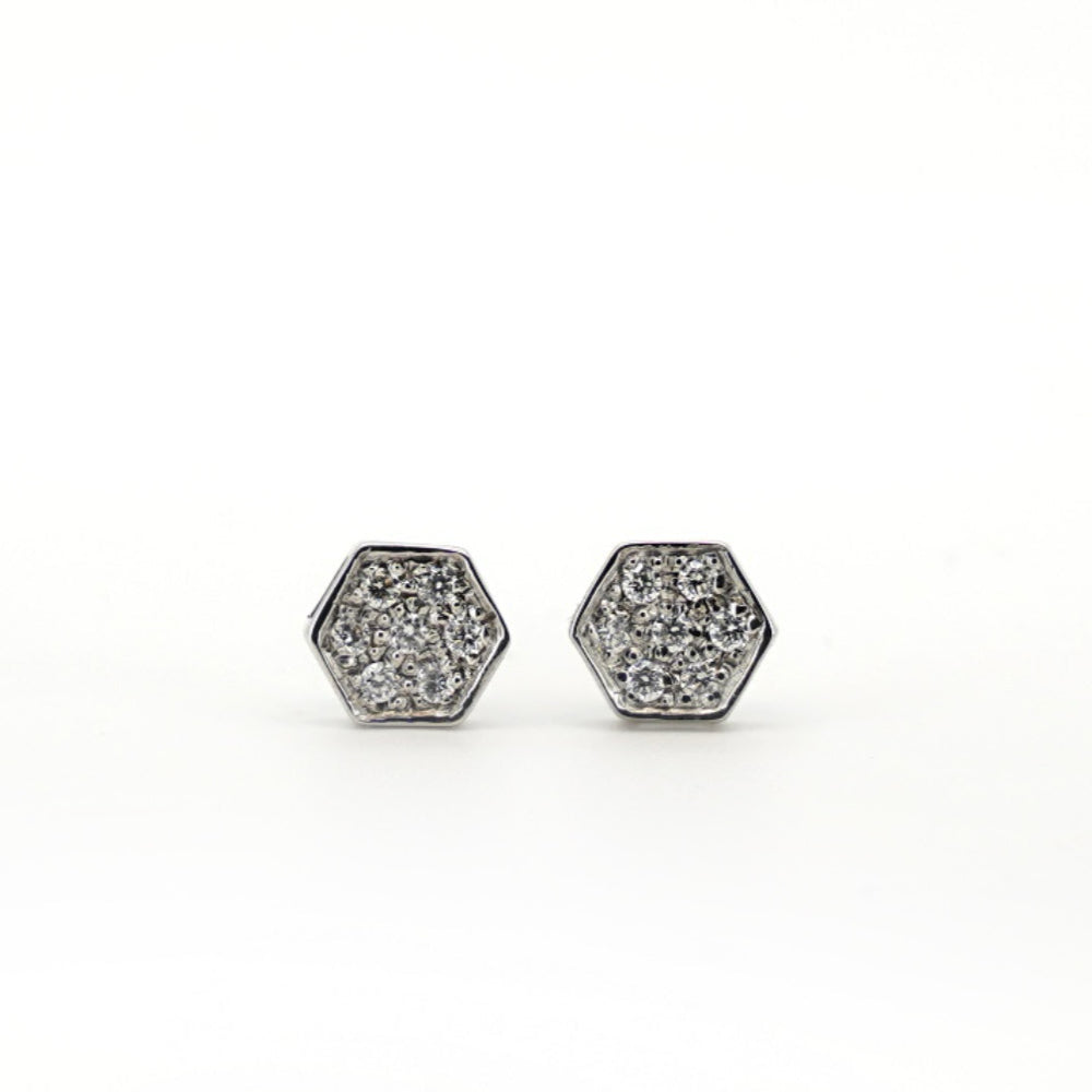 Orecchini a forma di esagono