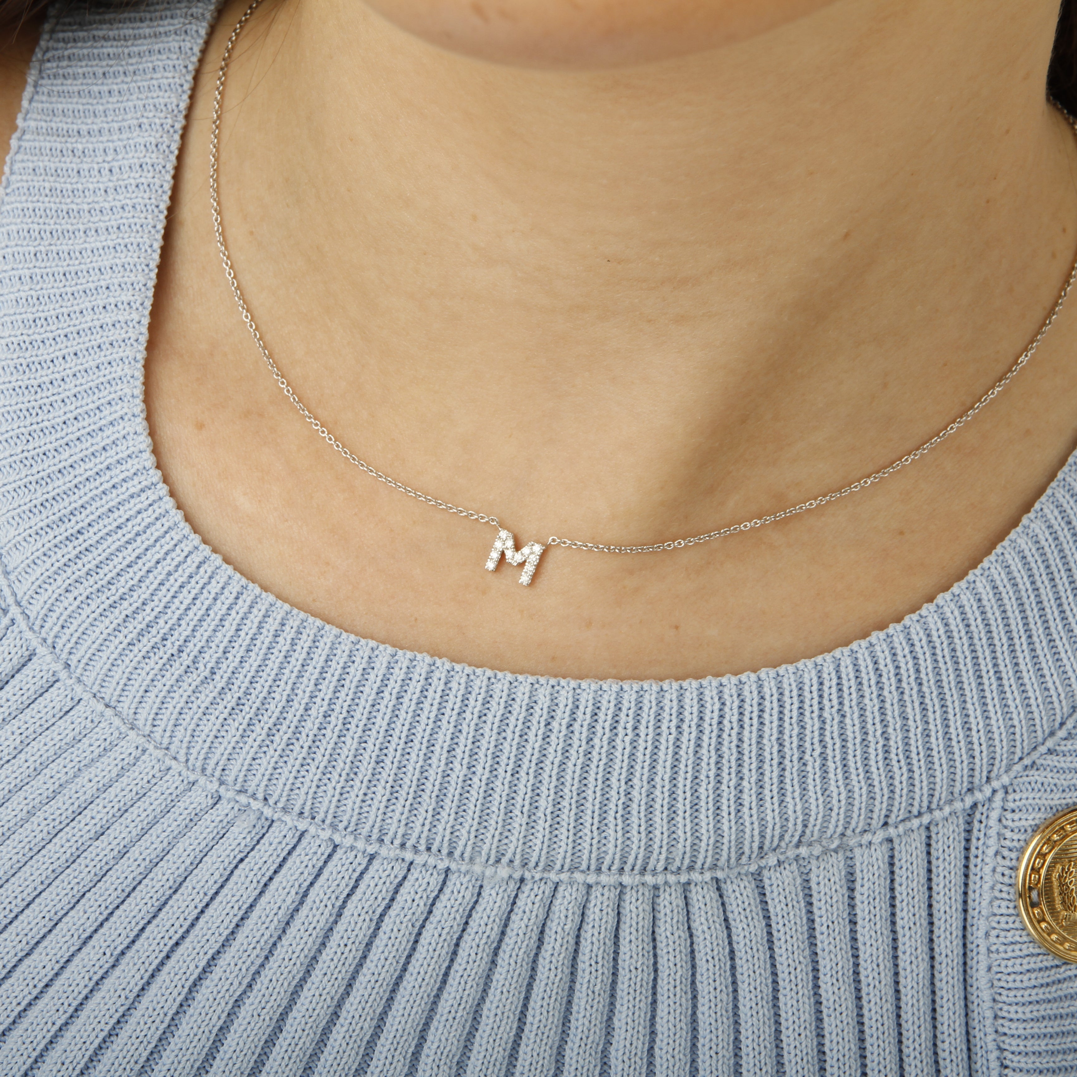 Collana con iniziale piccola