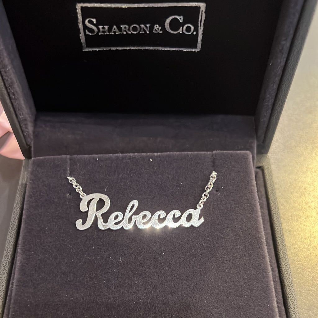 Collana con nome in argento