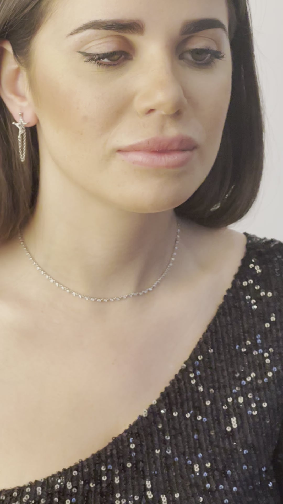 Collana micro tennis