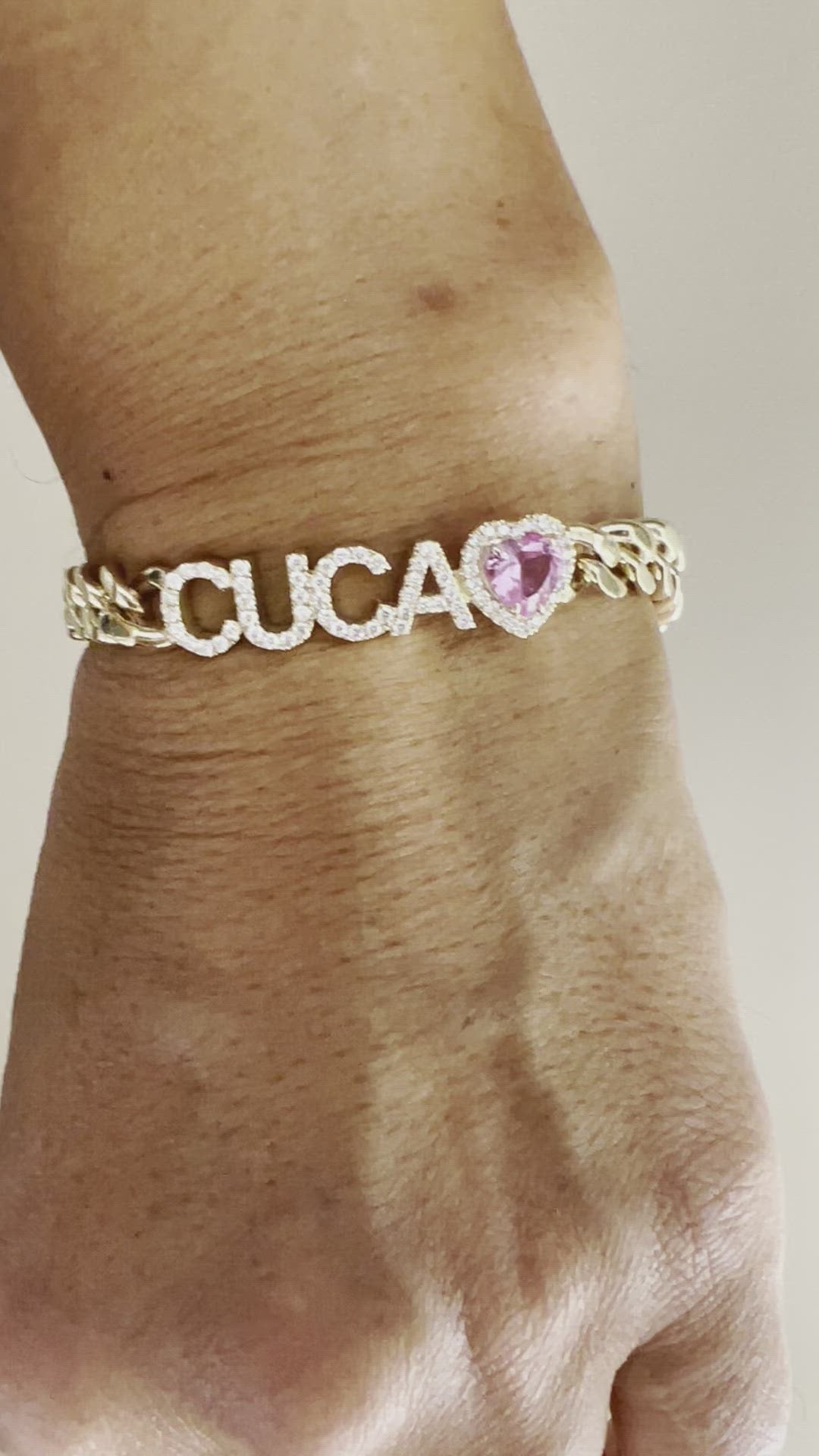 Braccialetto con nome di brillanti