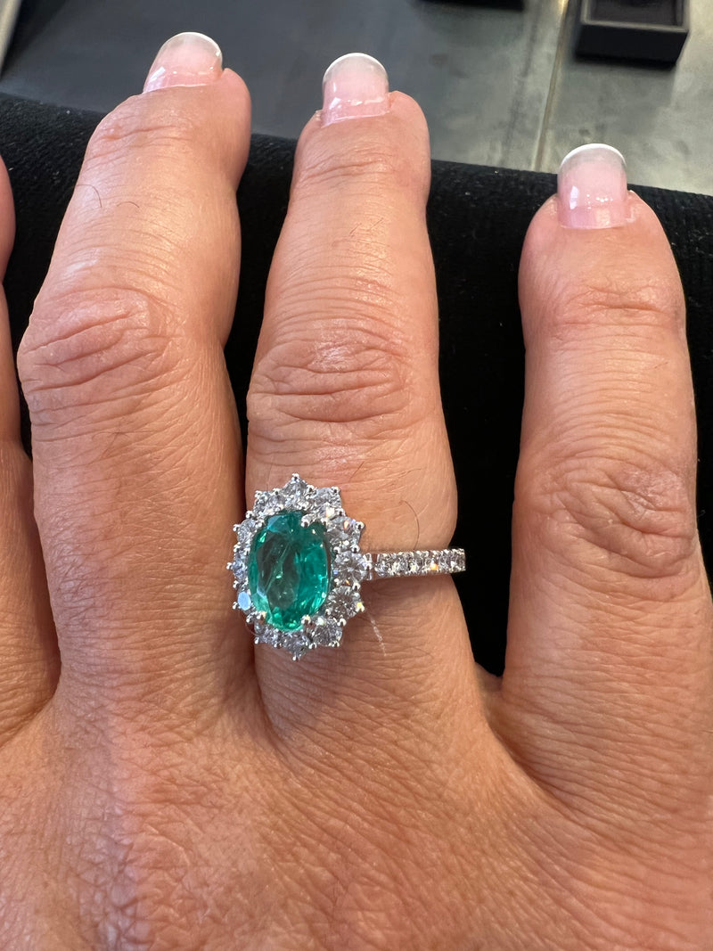 Anello sales in smeraldo