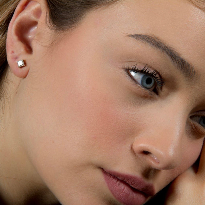 Orecchini con solitario