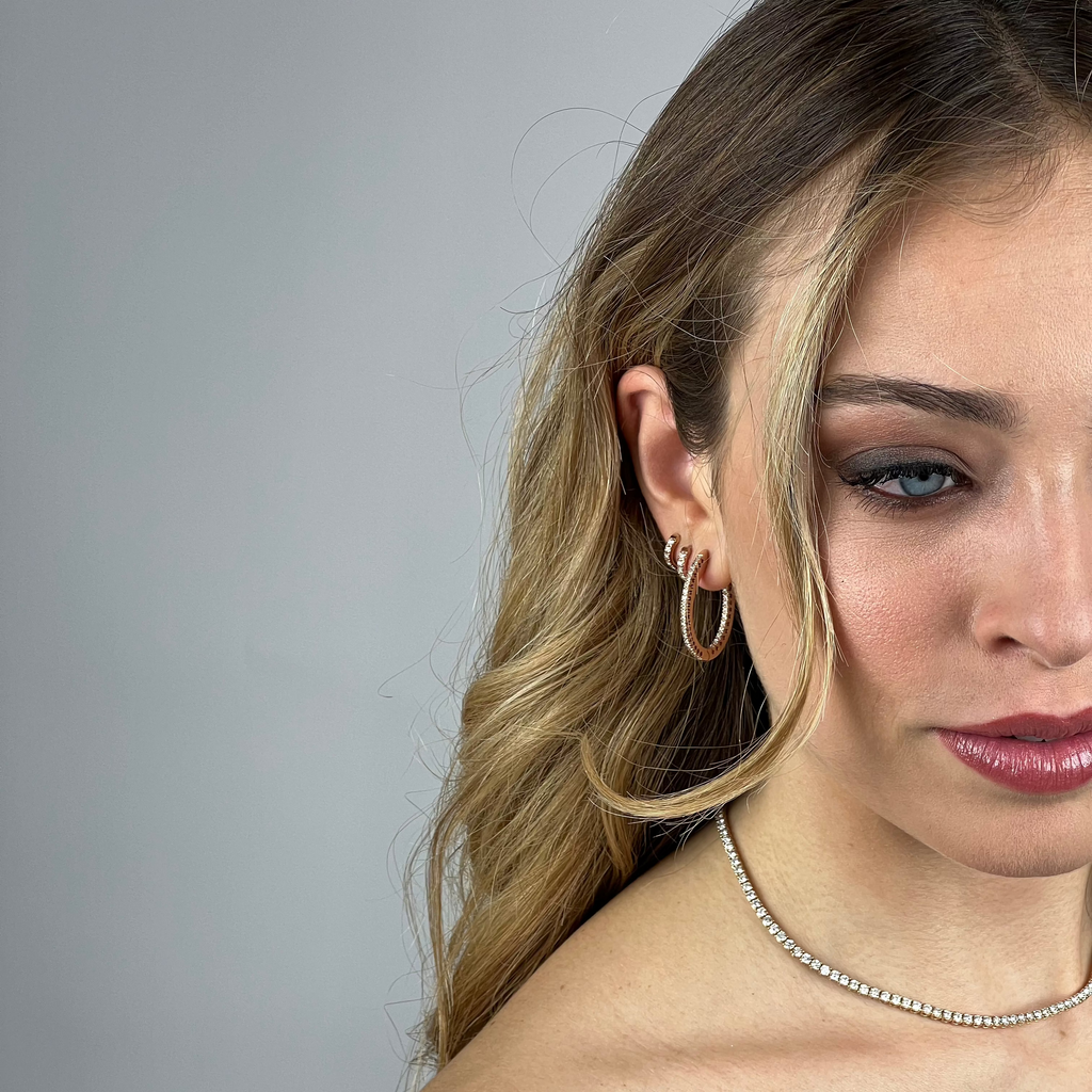 Orecchini ovali misura piccola