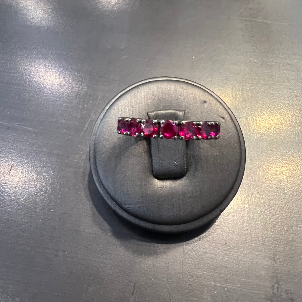 Fedina con rubini misura grande